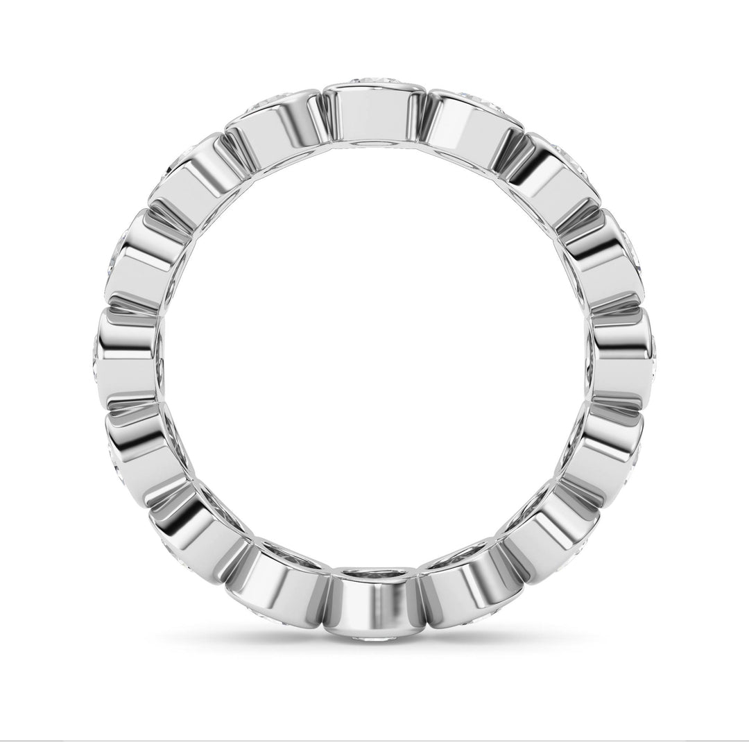 1.6Cttw Round Shaped Lab Grown Diamond (F/VS) Eternity Band Ring in 14K Gold - Size 6