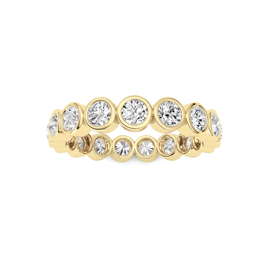 1.8Cttw Round Shaped Lab Grown Diamond (F/VS) Eternity Band Ring in 14K Gold - Size 7