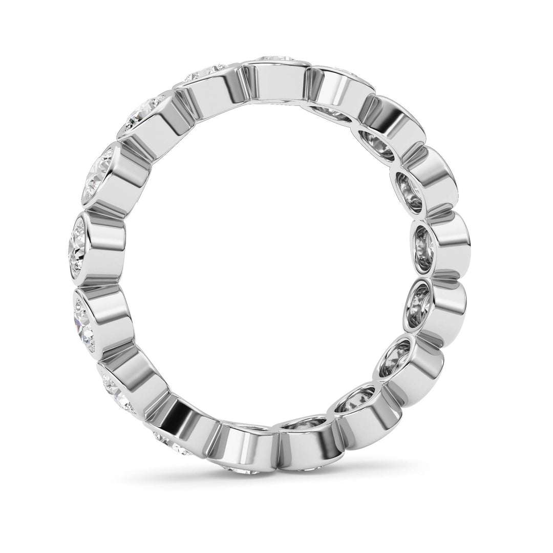 1.8Cttw Round Shaped Lab Grown Diamond (F/VS) Eternity Band Ring in 14K Gold - Size 8