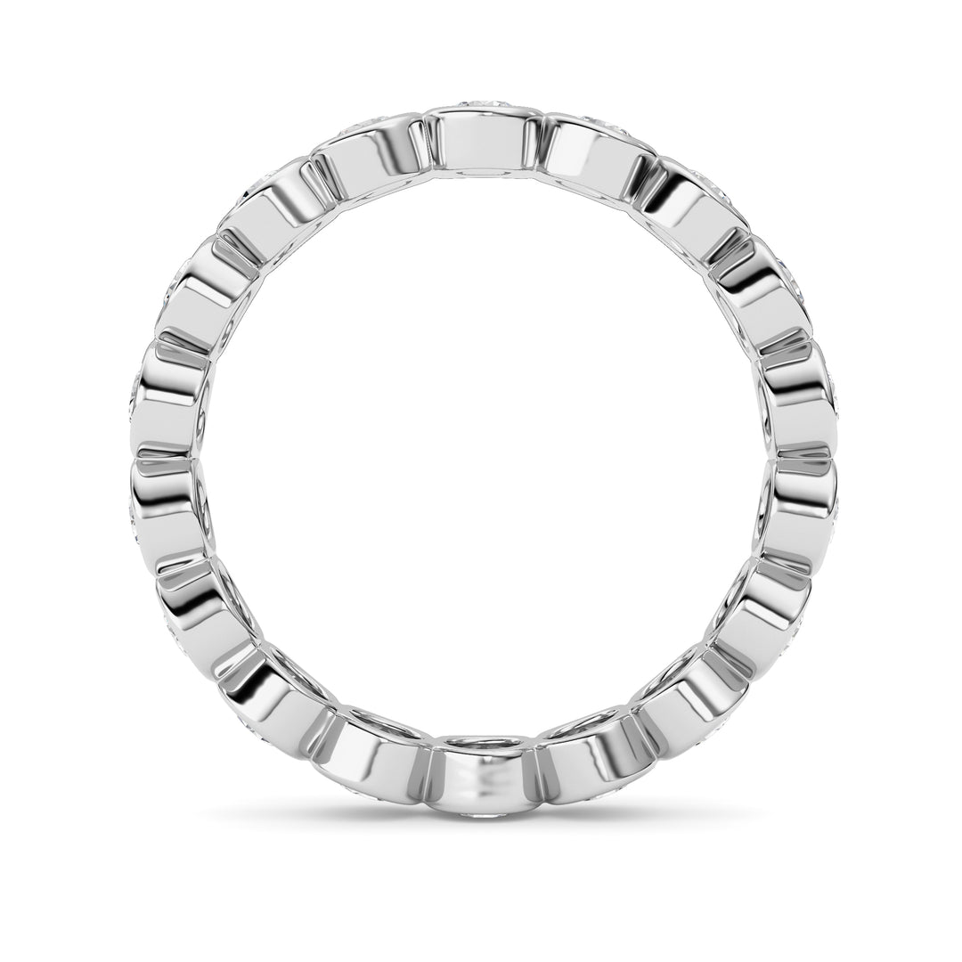 1.8Cttw Round Shaped Lab Grown Diamond (F/VS) Eternity Band Ring in 14K Gold - Size 9