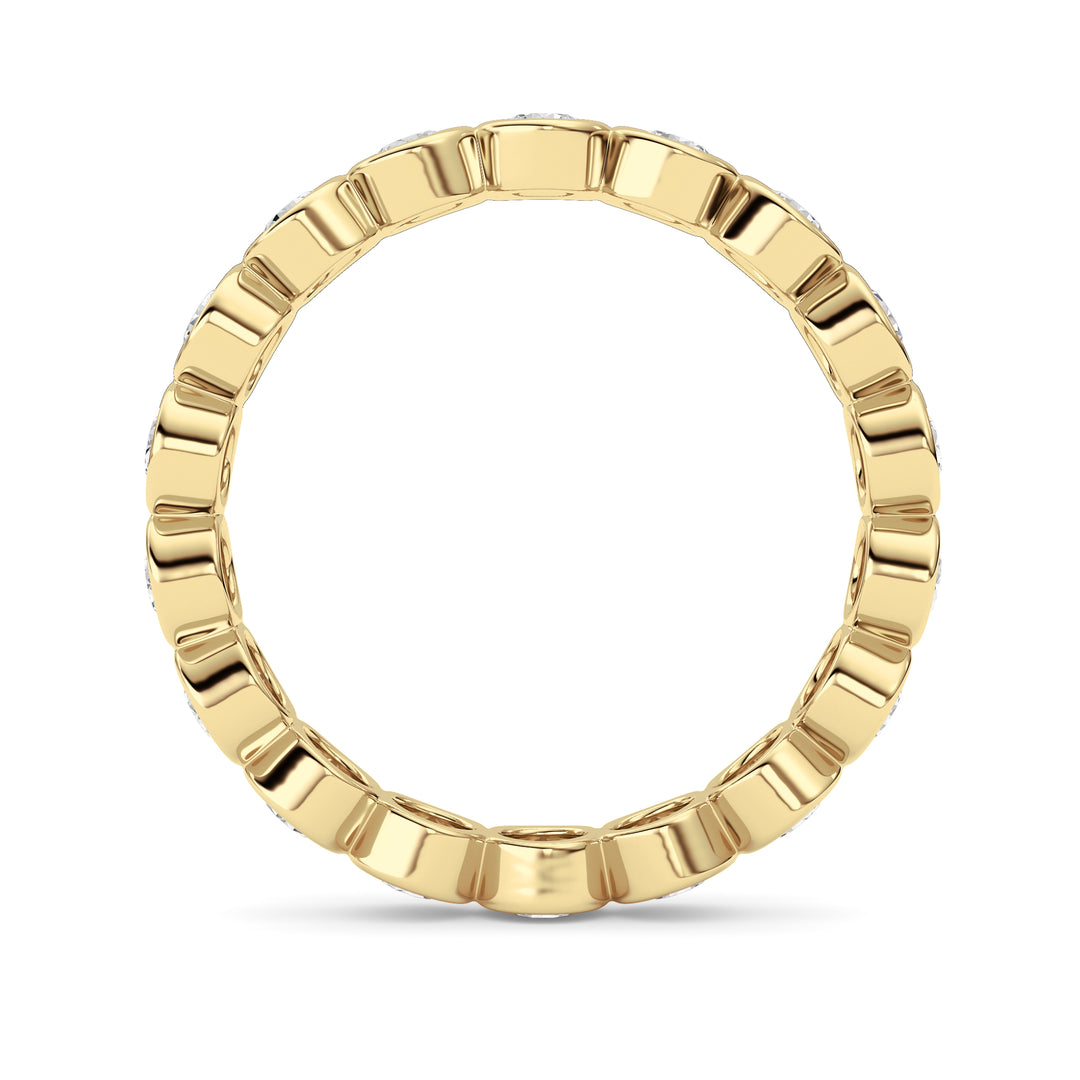 1.8Cttw Round Shaped Lab Grown Diamond (F/VS) Eternity Band Ring in 14K Gold - Size 9