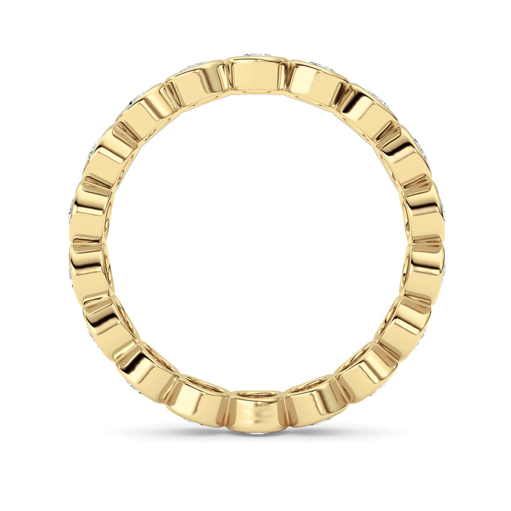 1.8Cttw Round Shaped Lab Grown Diamond (F/VS) Eternity Band Ring in 14K Gold - Size 9