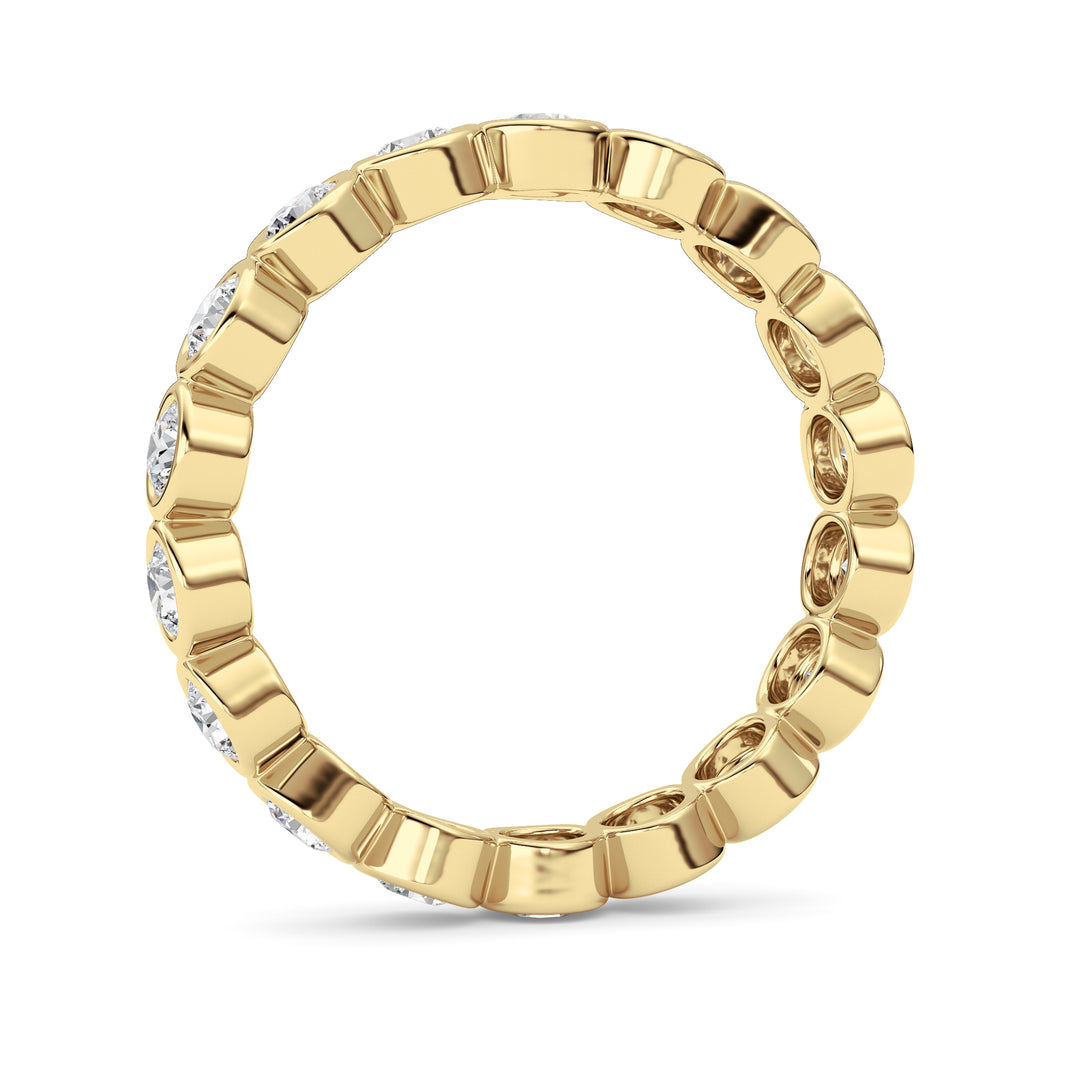 1.8Cttw Round Shaped Lab Grown Diamond (F/VS) Eternity Band Ring in 14K Gold - Size 9
