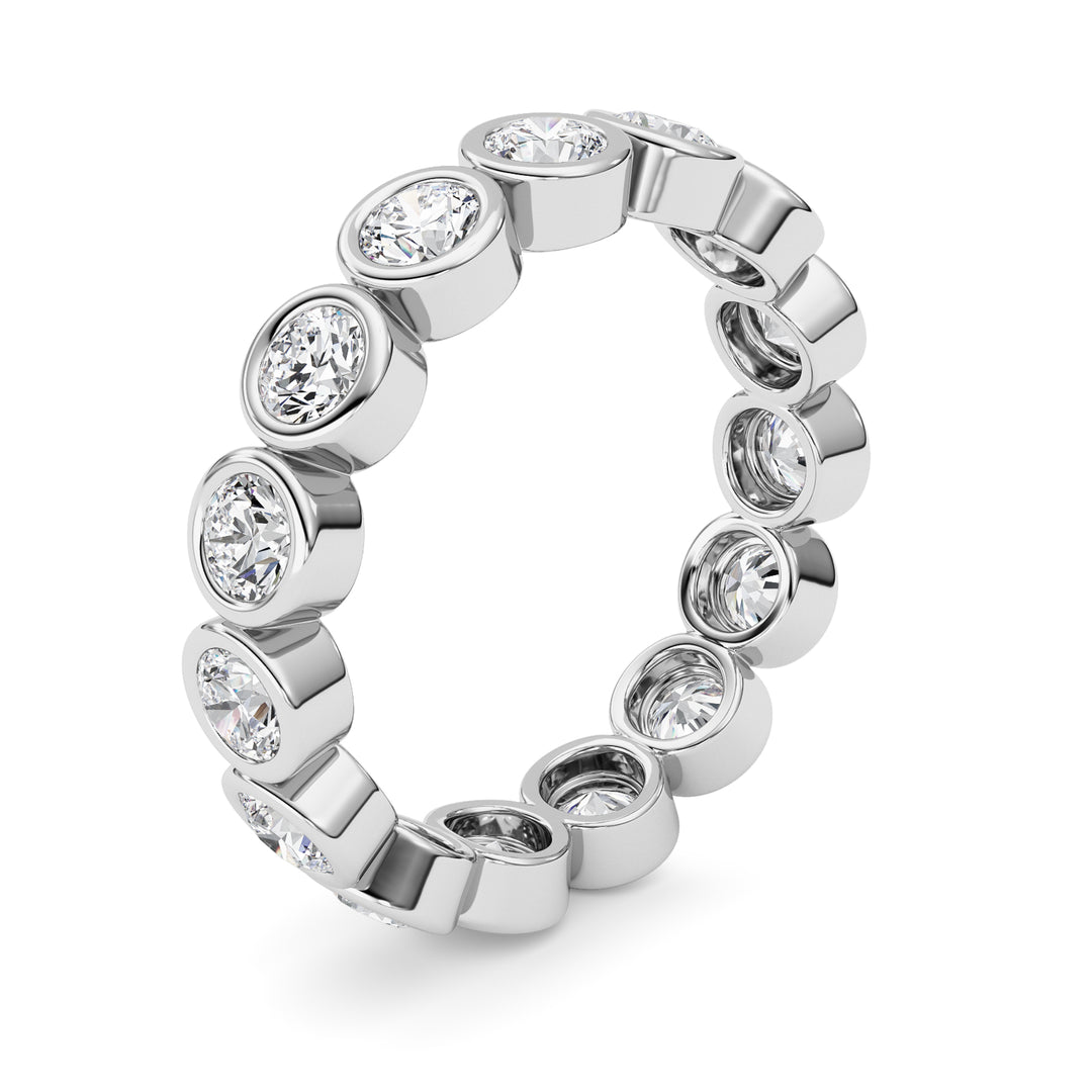 1.8Cttw Round Shaped Lab Grown Diamond (F/VS) Eternity Band Ring in 14K Gold - Size 6
