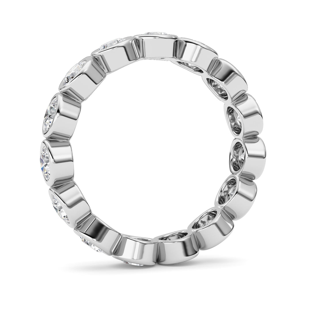 1.9Cttw Round Shaped Lab Grown Diamond (F/VS) Eternity Band Ring in 14K Gold - Size 5