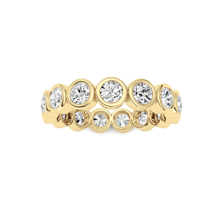 1.9Cttw Round Shaped Lab Grown Diamond (F/VS) Eternity Band Ring in 14K Gold - Size 5