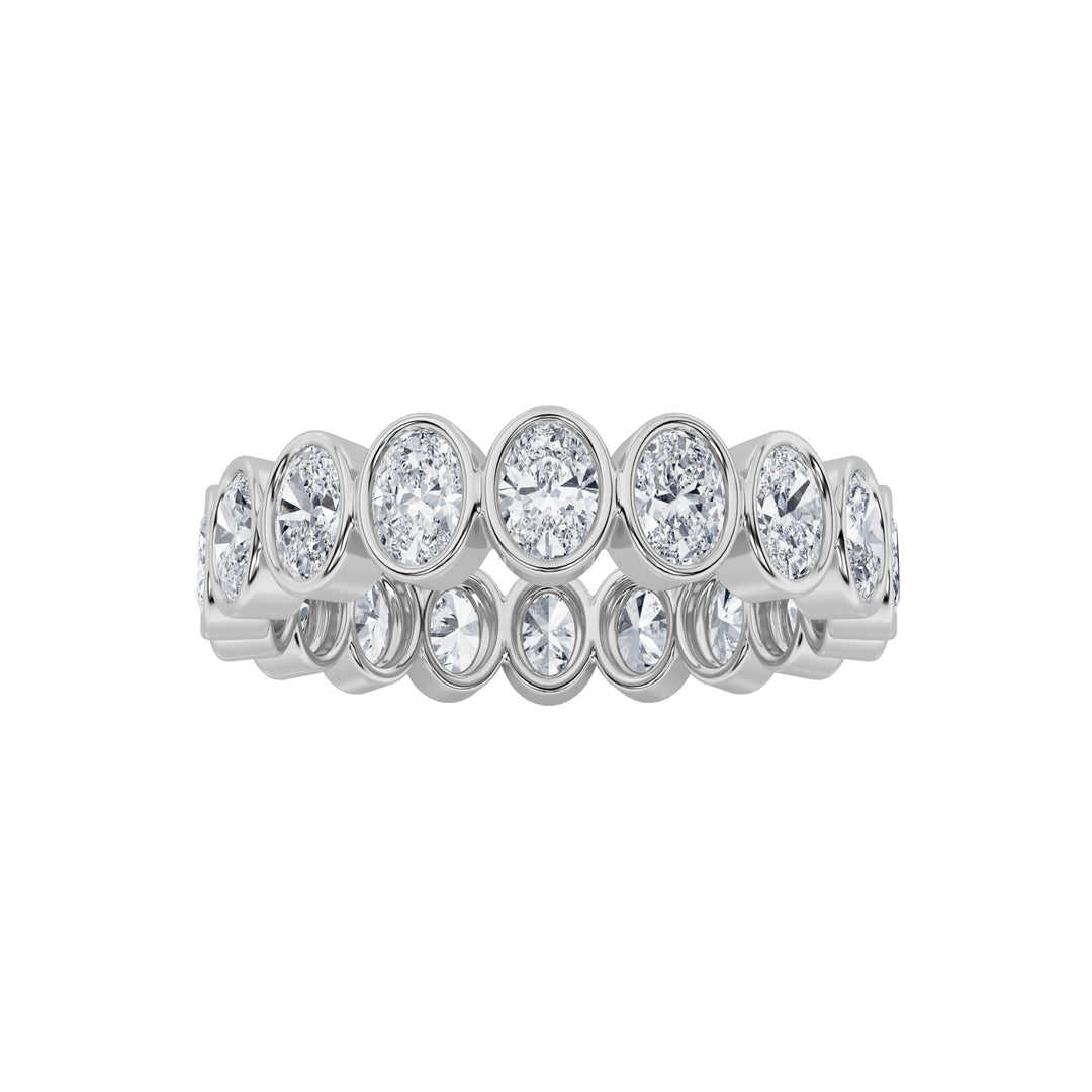 2.75Cttw Round Shaped Lab Grown Diamond (F/VS) Eternity Band Ring in 14K Gold - Size 7