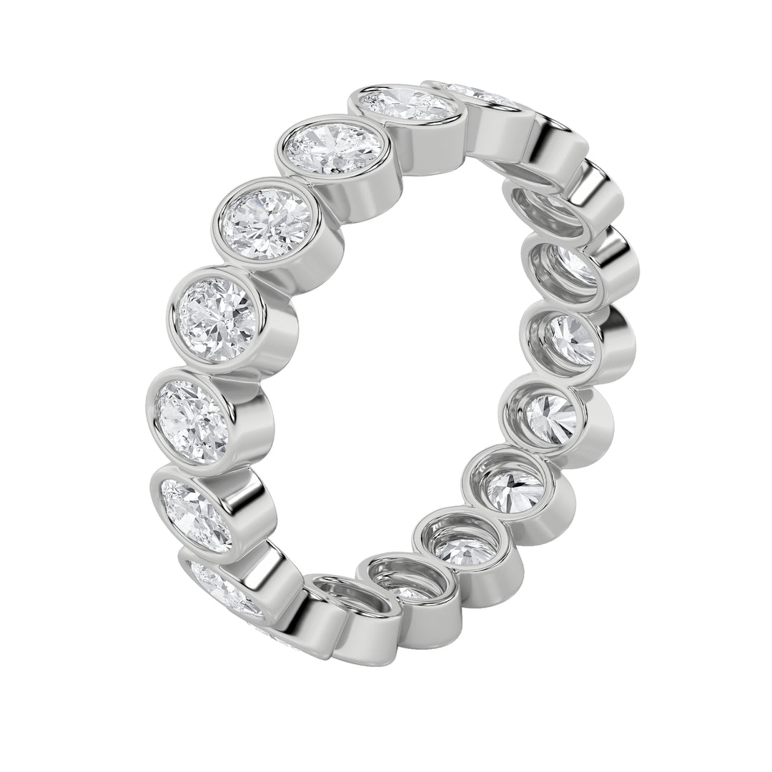 2.75Cttw Round Shaped Lab Grown Diamond (F/VS) Eternity Band Ring in 14K Gold - Size 7