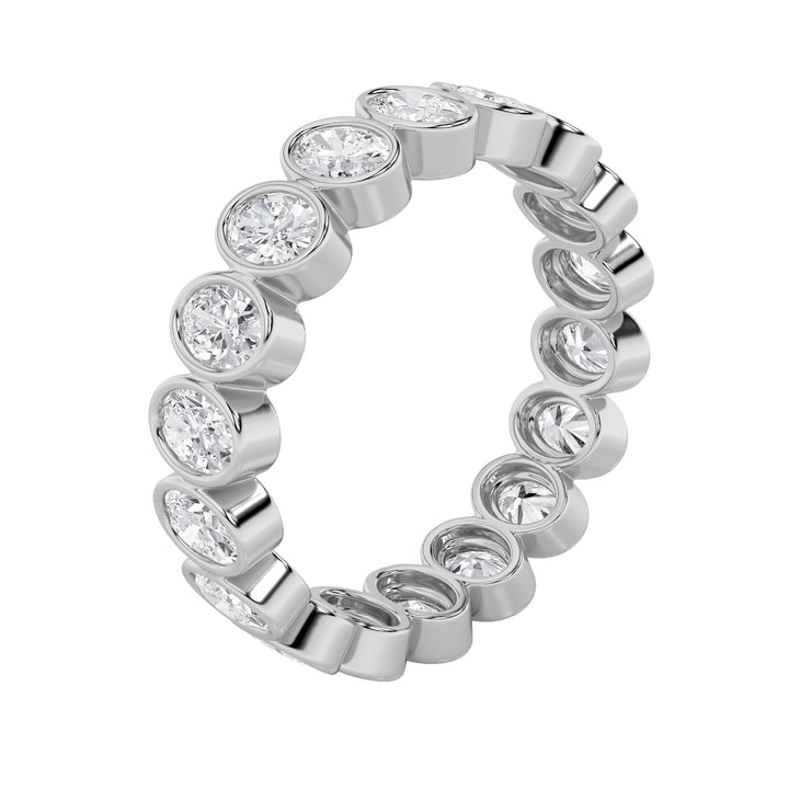 2.75Cttw Round Shaped Lab Grown Diamond (F/VS) Eternity Band Ring in 14K Gold - Size 7