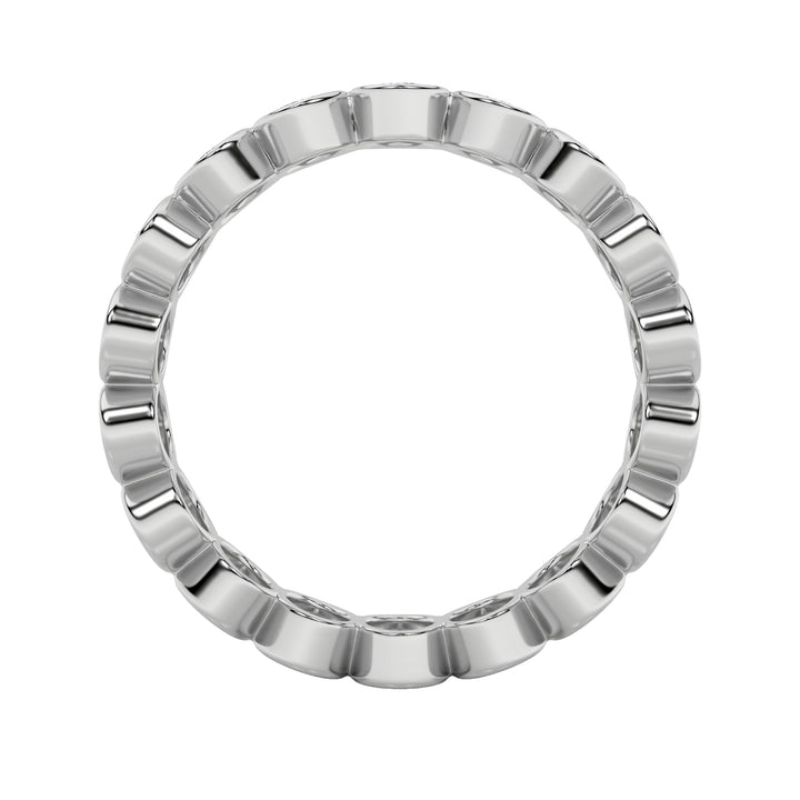 2.75Cttw Round Shaped Lab Grown Diamond (F/VS) Eternity Band Ring in 14K Gold - Size 7