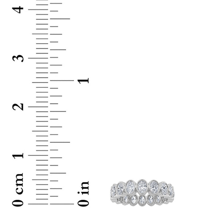 2.75Cttw Round Shaped Lab Grown Diamond (F/VS) Eternity Band Ring in 14K Gold - Size 7