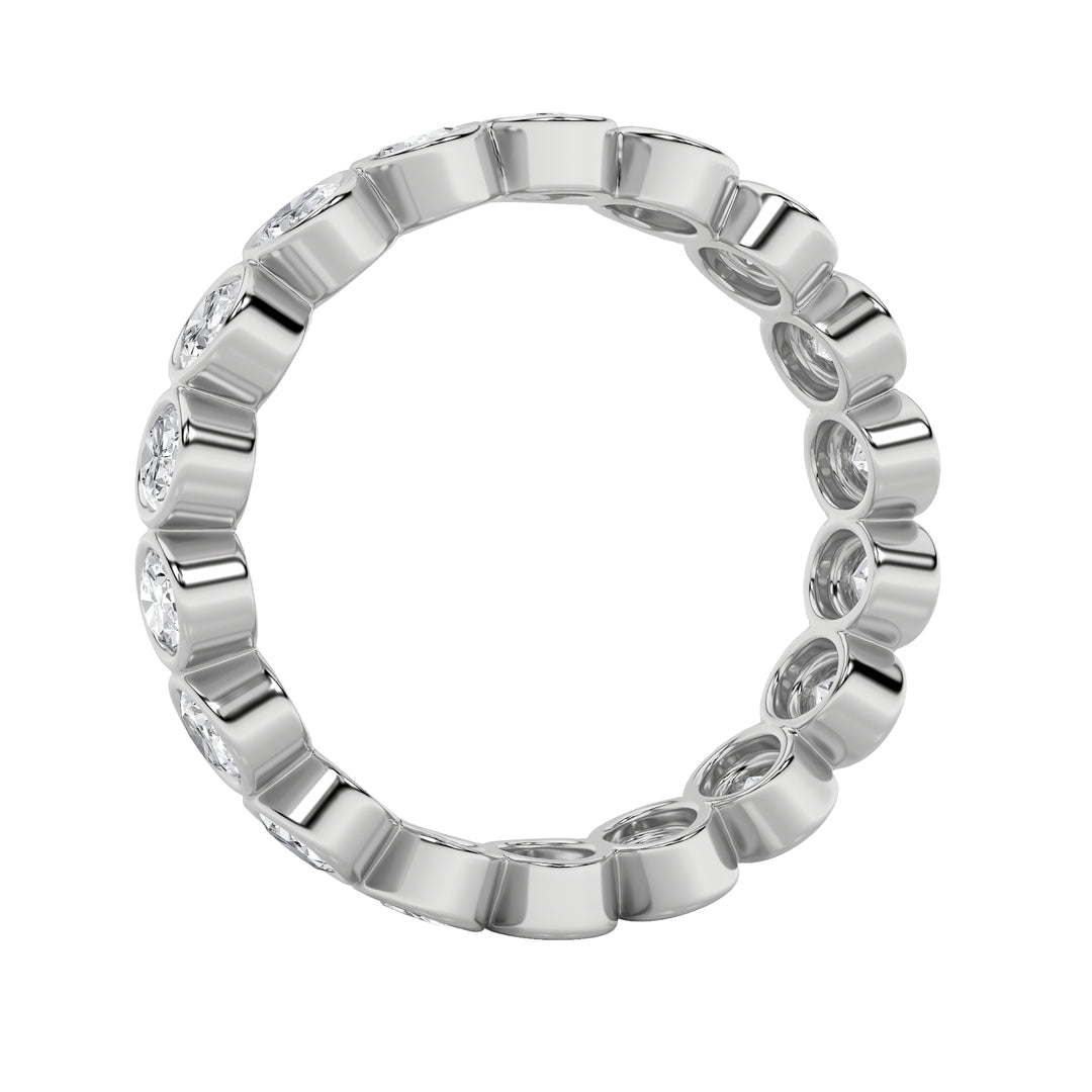 2.75Cttw Round Shaped Lab Grown Diamond (F/VS) Eternity Band Ring in 14K Gold - Size 7