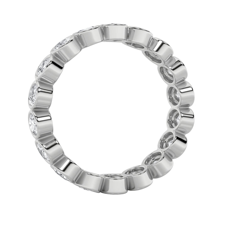 2.75Cttw Round Shaped Lab Grown Diamond (F/VS) Eternity Band Ring in 14K Gold - Size 7
