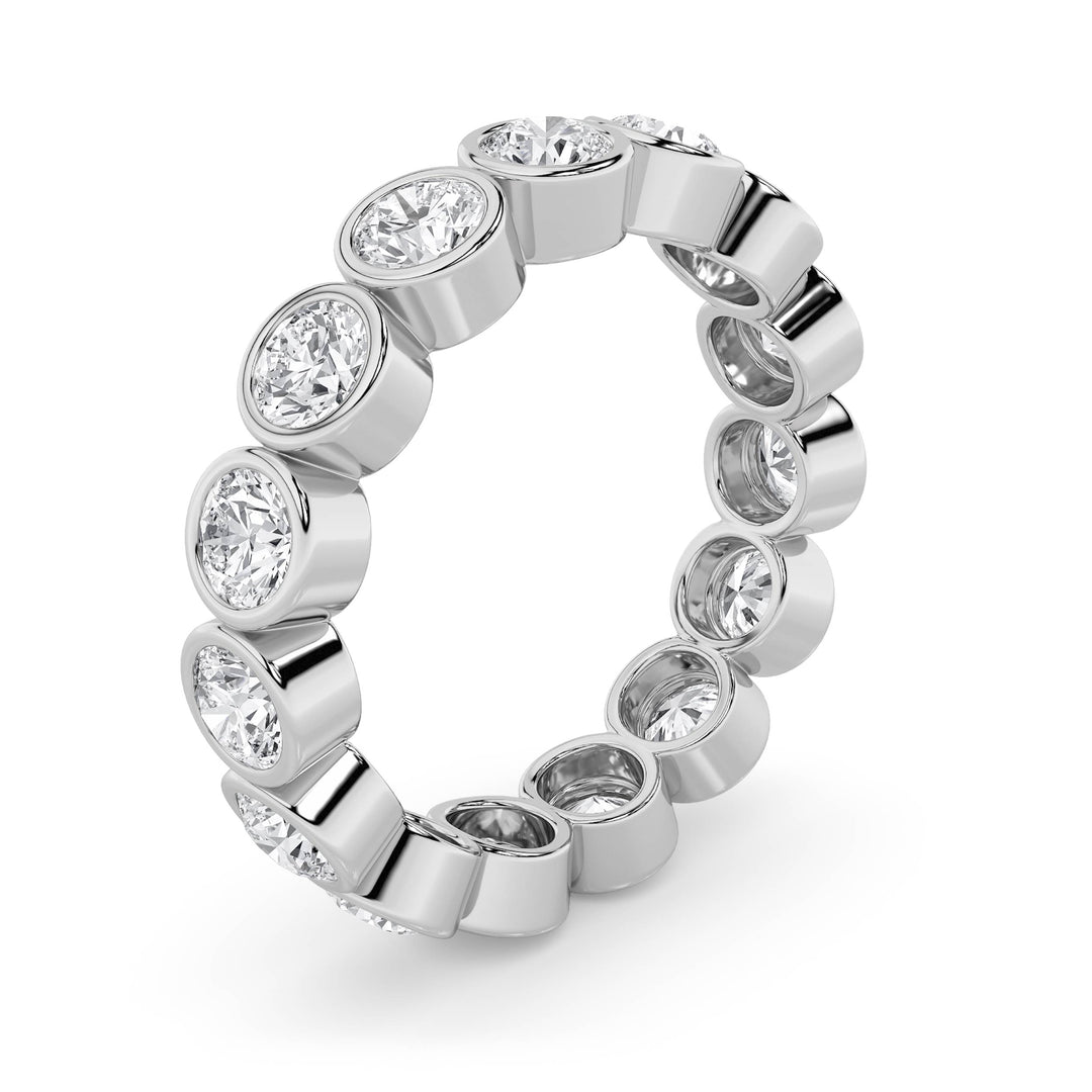 2.75Cttw Round Shaped Lab Grown Diamond (F/VS) Eternity Band Ring in 14K Gold - Size 7