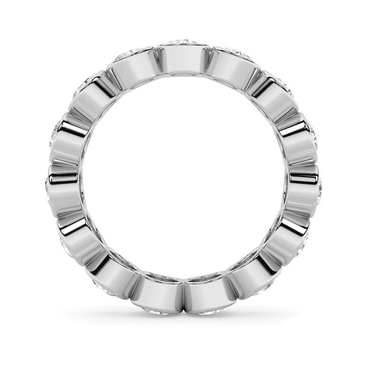2.75Cttw Round Shaped Lab Grown Diamond (F/VS) Eternity Band Ring in 14K Gold - Size 7