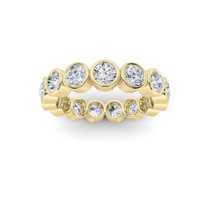 2.75Cttw Round Shaped Lab Grown Diamond (F/VS) Eternity Band Ring in 14K Gold - Size 7