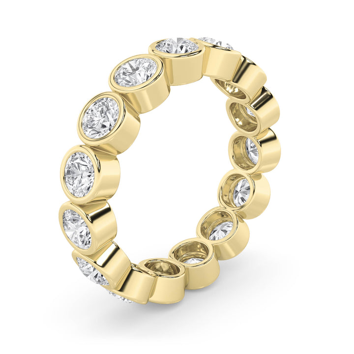 2.75Cttw Round Shaped Lab Grown Diamond (F/VS) Eternity Band Ring in 14K Gold - Size 7