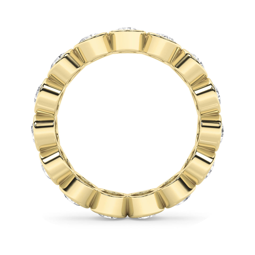 2.75Cttw Round Shaped Lab Grown Diamond (F/VS) Eternity Band Ring in 14K Gold - Size 7