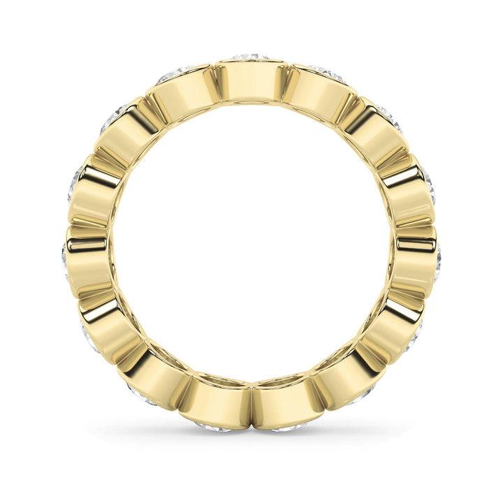 2.75Cttw Round Shaped Lab Grown Diamond (F/VS) Eternity Band Ring in 14K Gold - Size 7
