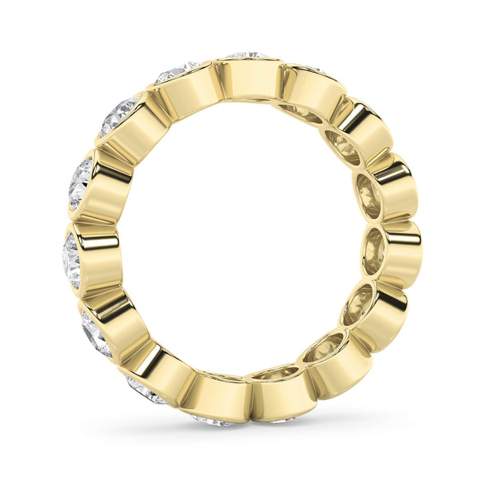 2.75Cttw Round Shaped Lab Grown Diamond (F/VS) Eternity Band Ring in 14K Gold - Size 7
