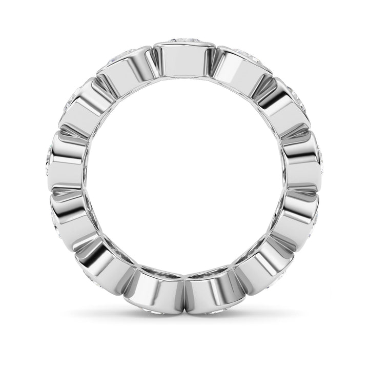 2.9Cttw Round Shaped Lab Grown Diamond (F/VS) Eternity Band Ring in 14K Gold - Size 5