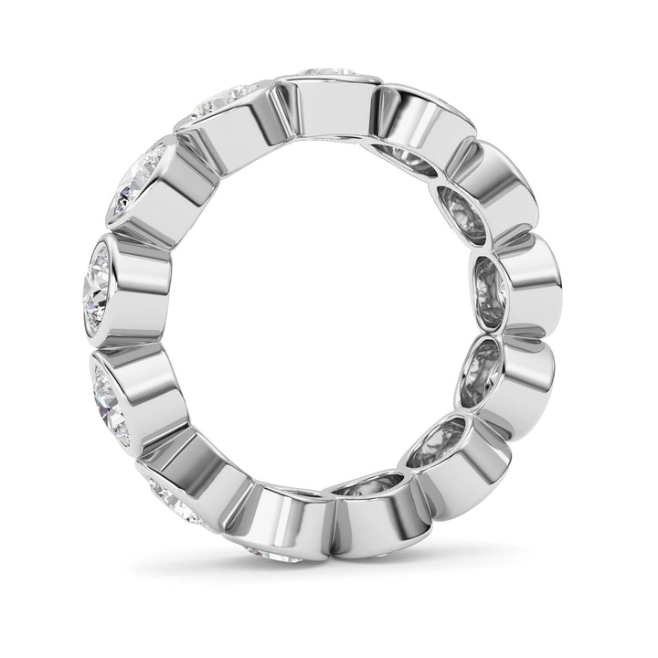 2.9Cttw Round Shaped Lab Grown Diamond (F/VS) Eternity Band Ring in 14K Gold - Size 5