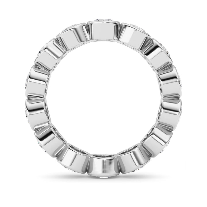 3.1Cttw Round Shaped Lab Grown Diamond (F/VS) Eternity Band Ring in 14K Gold - Size 6