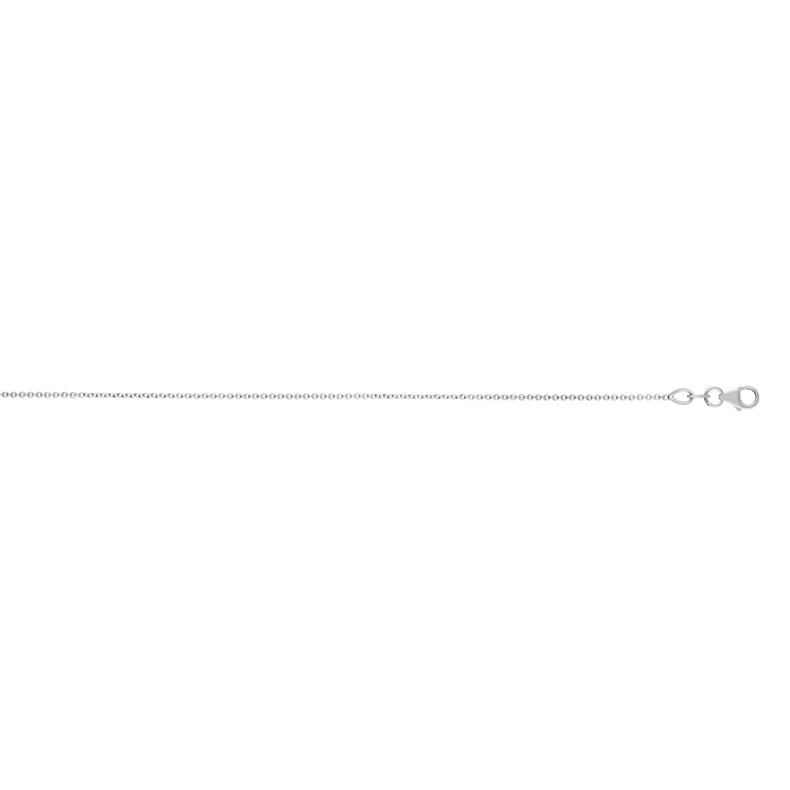18K Gold 1.0mm Extendable Cable Chain