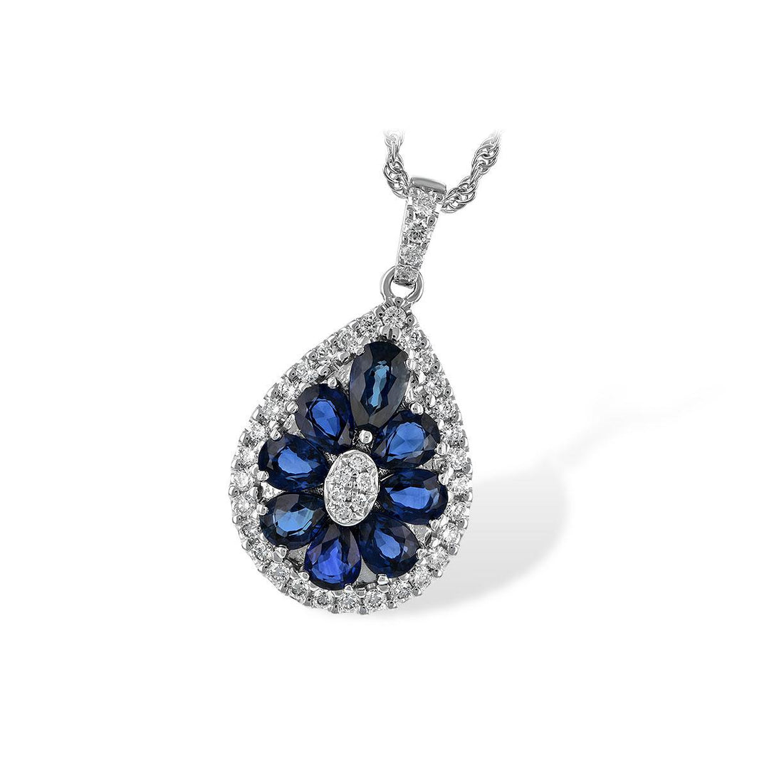 14KT Gold Sapphire Necklace