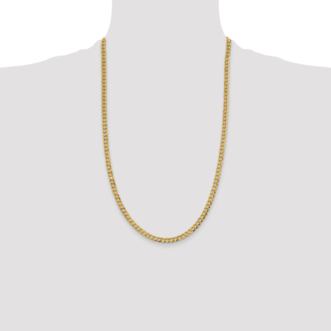 14k 4.7mm Lightweight Flat Cuban Chain