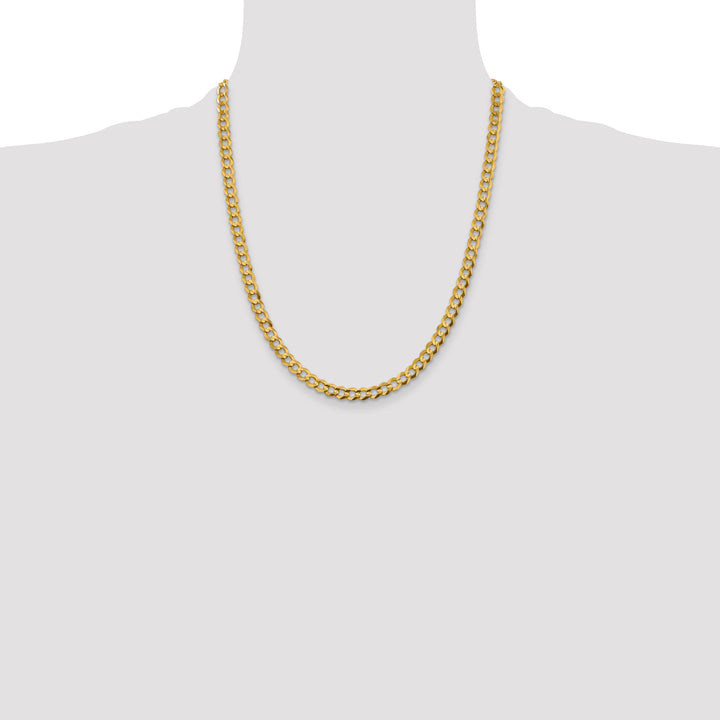14k 5.9mm Lightweight Flat Cuban Chain