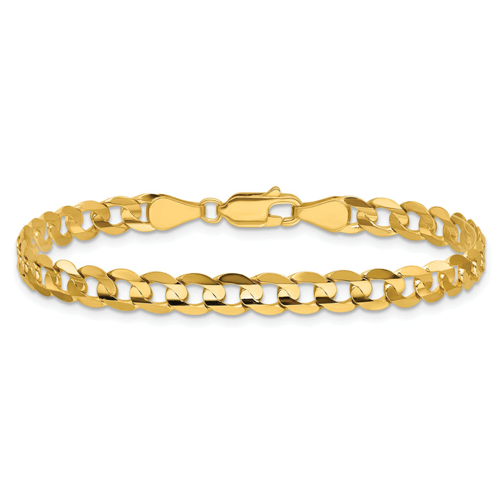 14k 5.25mm Open Concave Curb Chain