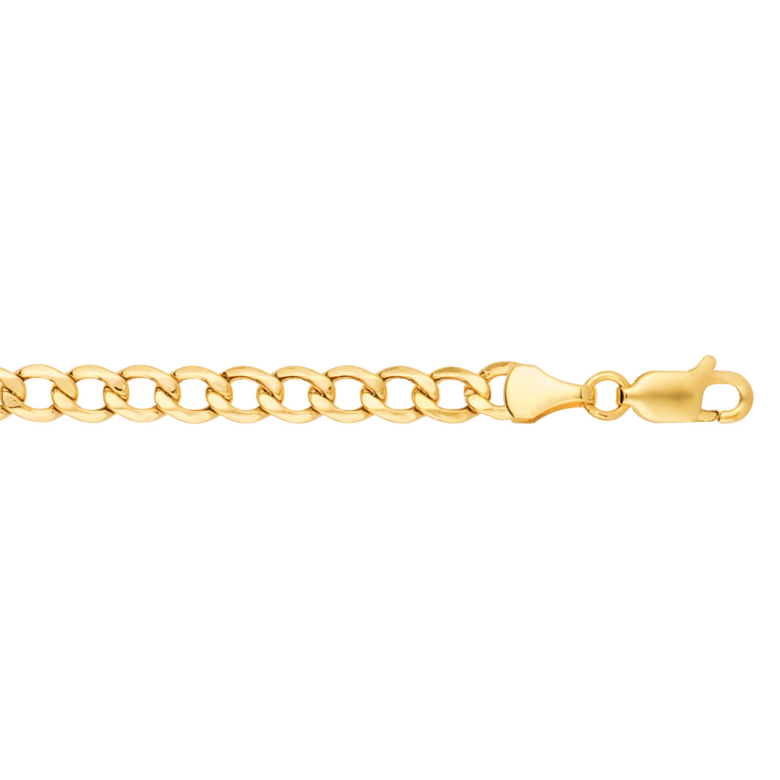 14K Gold 18"" 5.3mm Lite Curb Chain