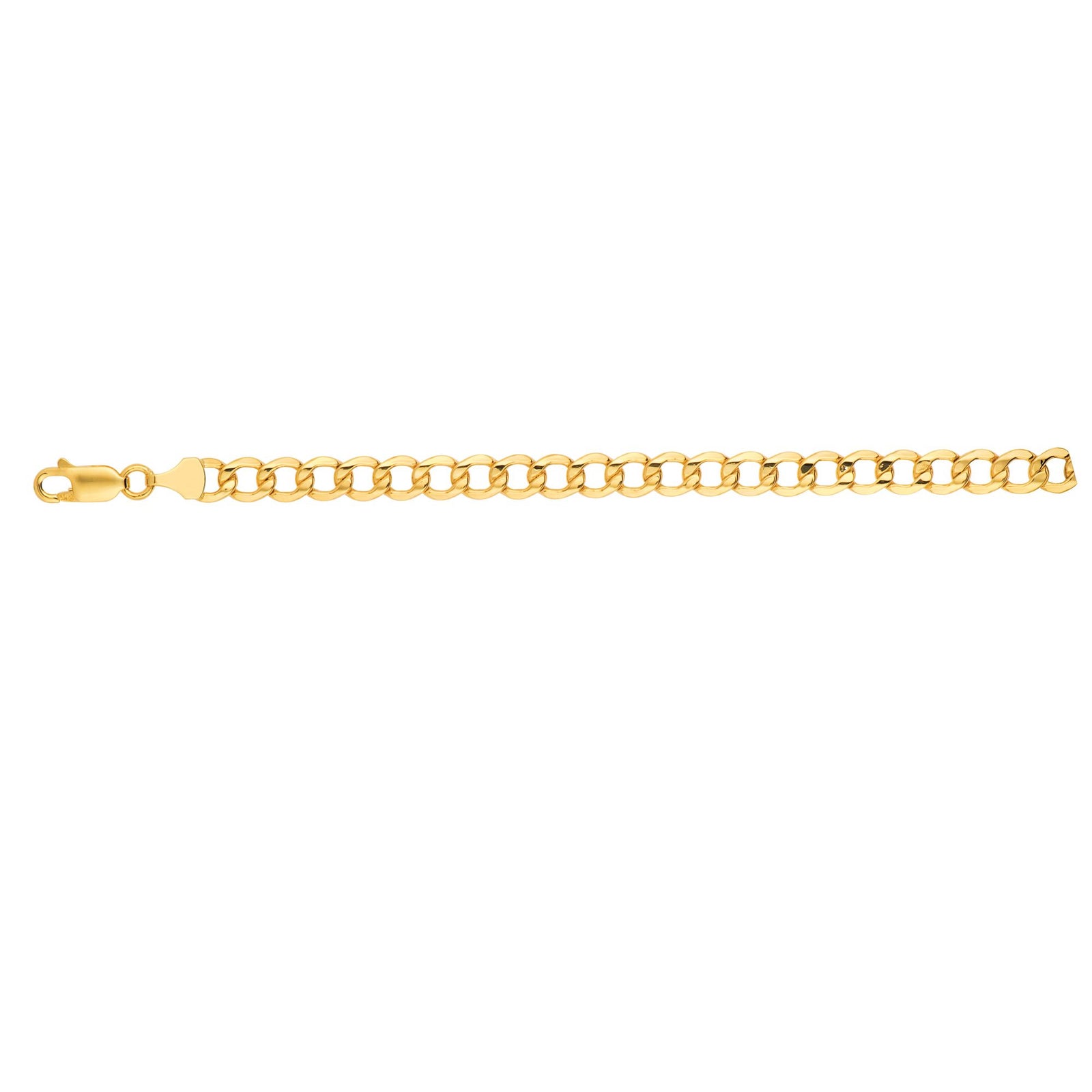14K Gold 24"" 6.2mm Lite Curb Chain