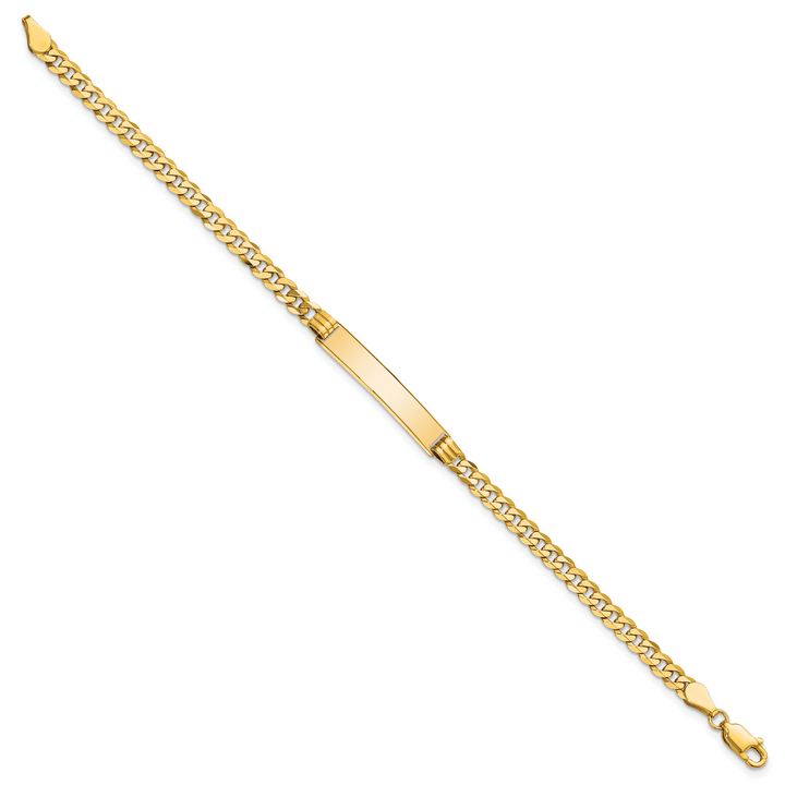 14K Curb Link ID Bracelet