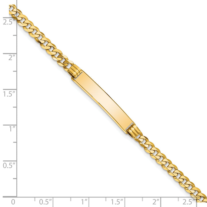 14K Curb Link ID Bracelet