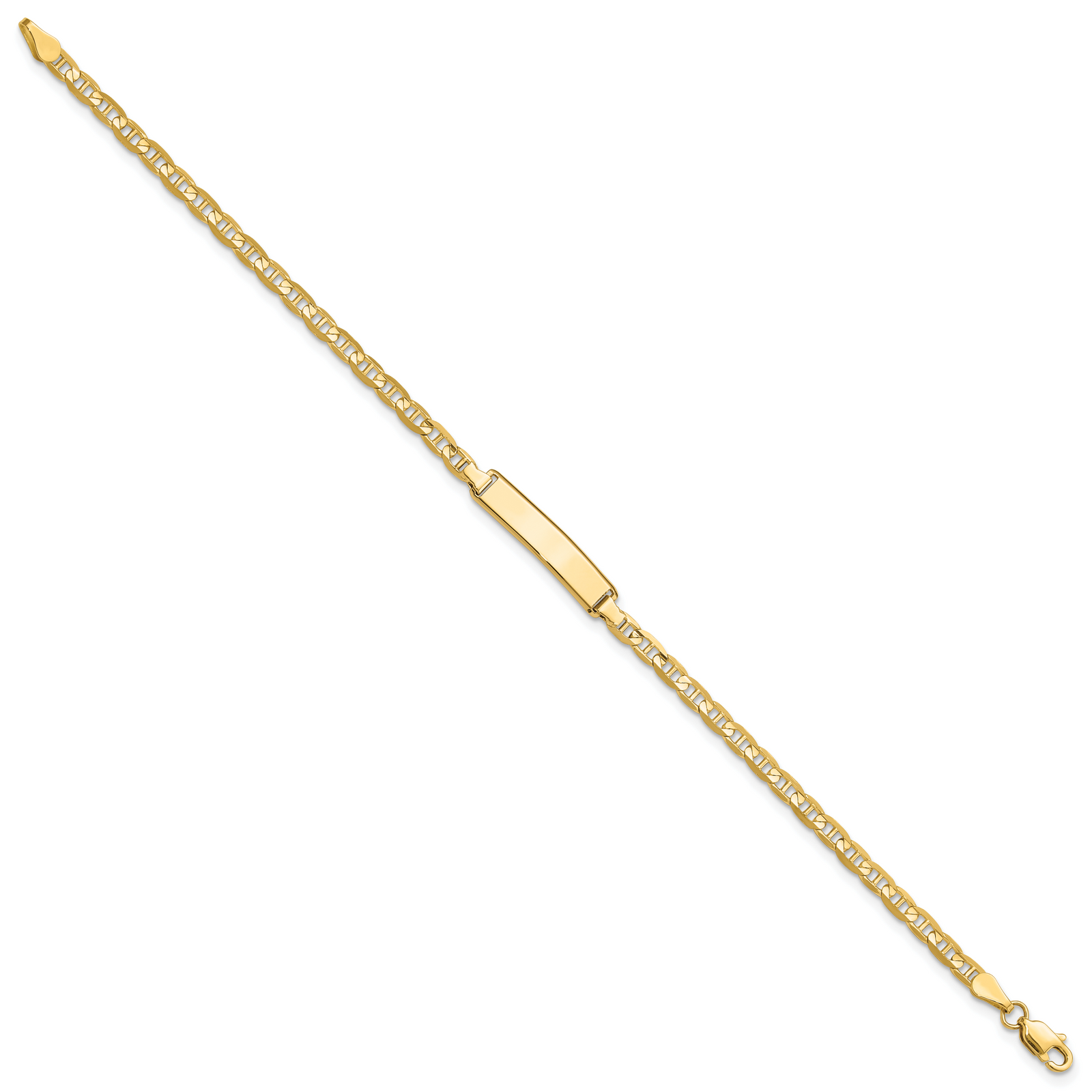 14k Anchor Link ID Bracelet