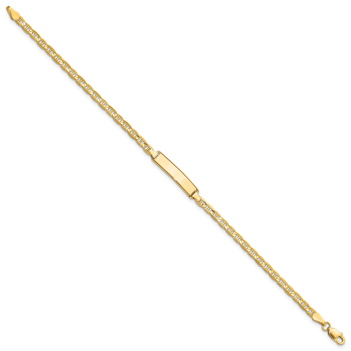 14k Anchor Link ID Bracelet