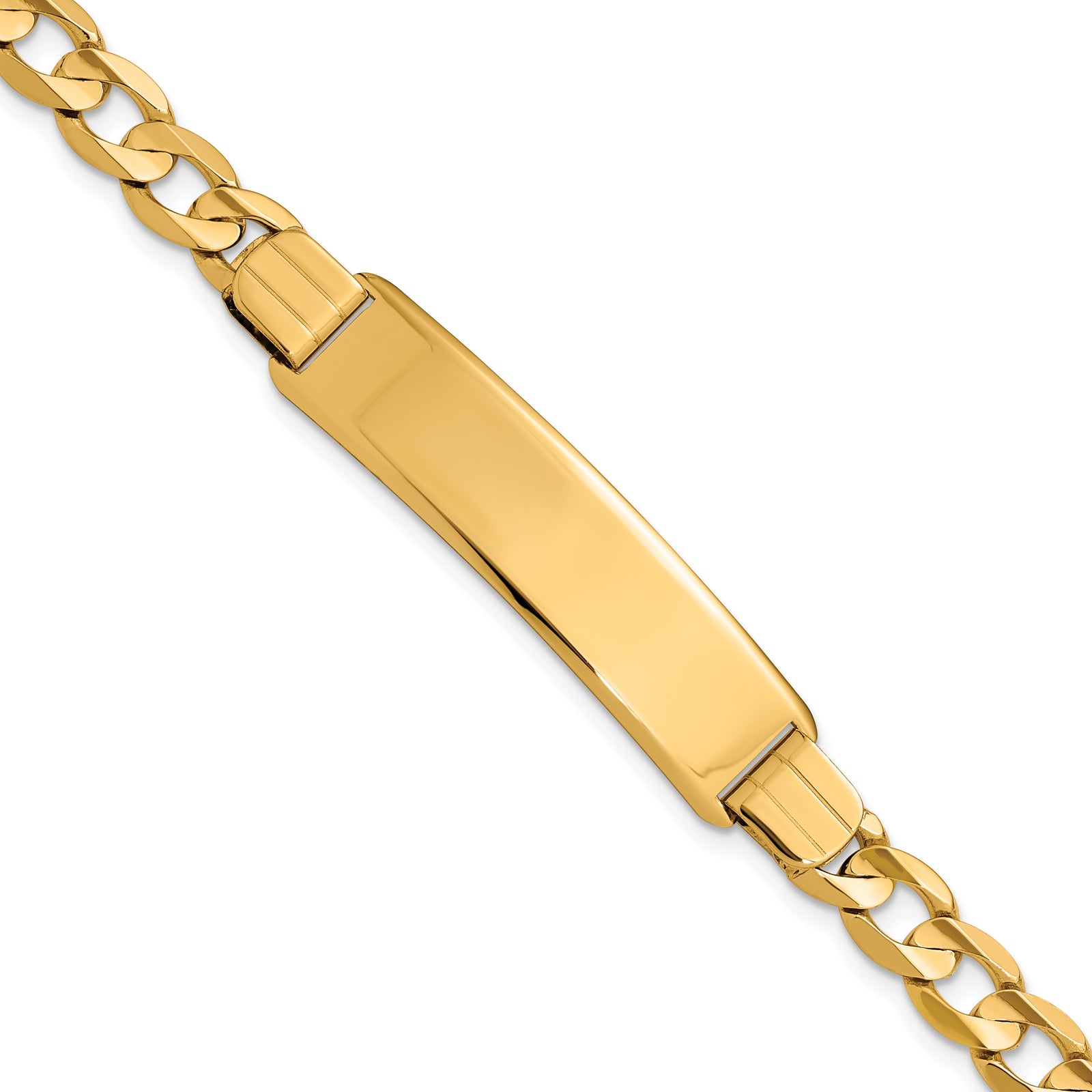 14k Curb Link ID Bracelet