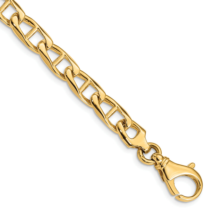 14K 6.9mm Hand-polished Anchor Link Chain