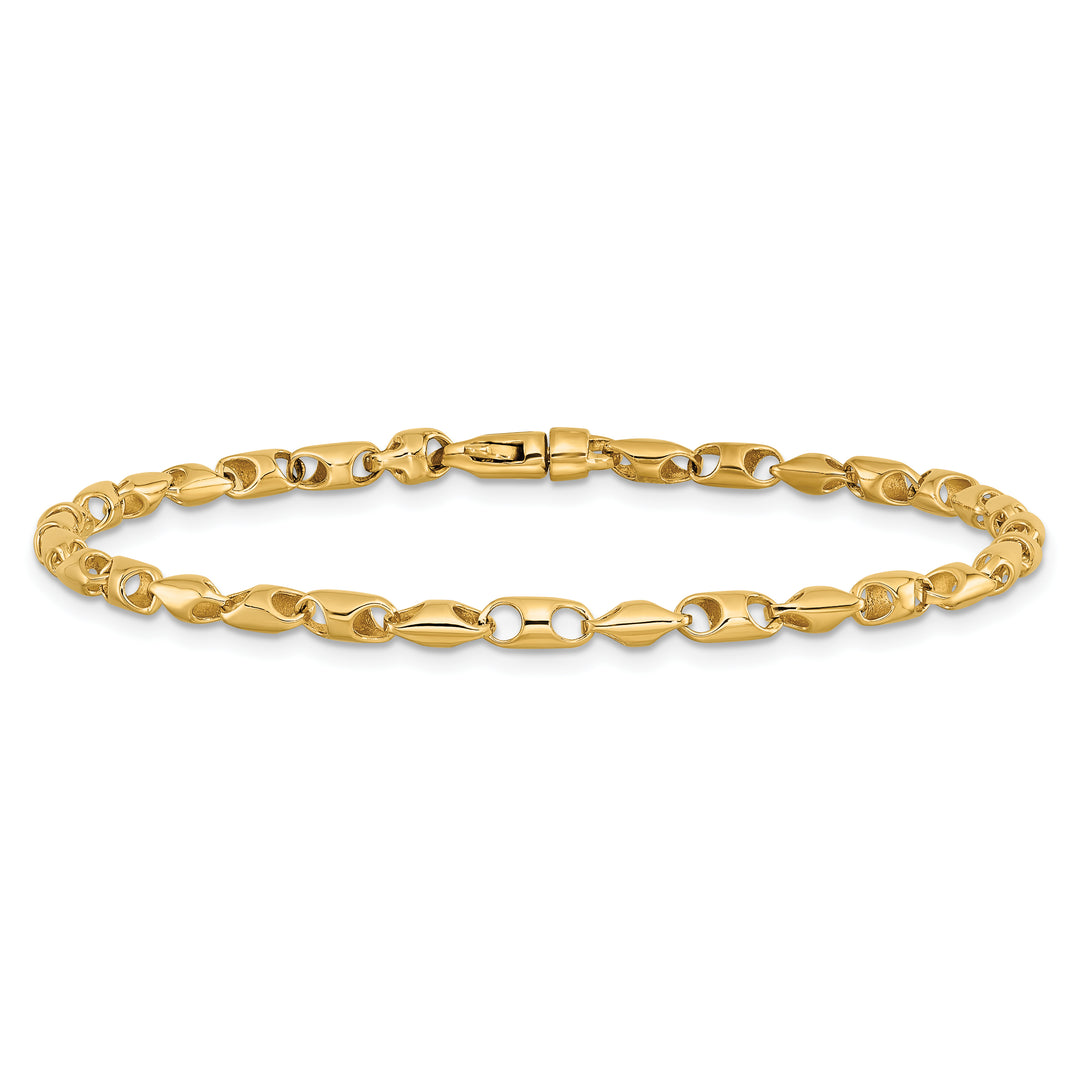 14K 3.1mm Fancy Link Bracelet