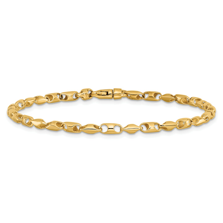 14K 3.1mm Fancy Link Chain