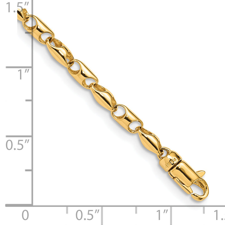 14K 3.1mm Fancy Link Bracelet