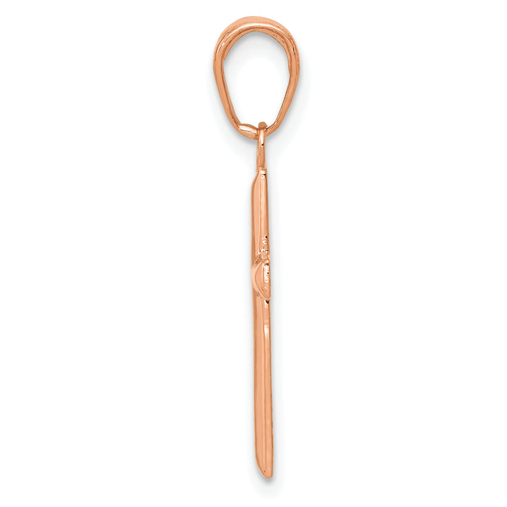 14K Rose Gold Small Cross Pendant