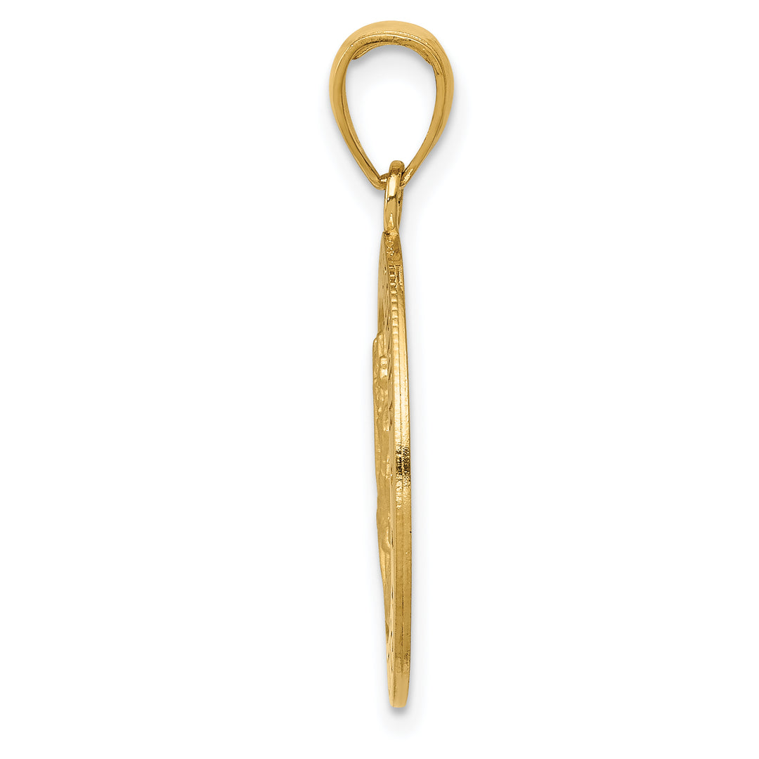 14k Saint Christopher Medal Pendant
