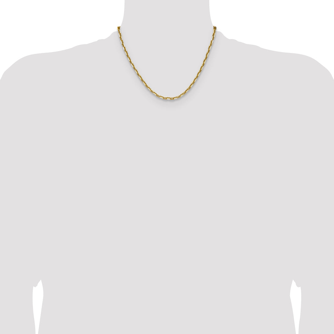 14k 3.5mm D/C Mariner Anchor Chain