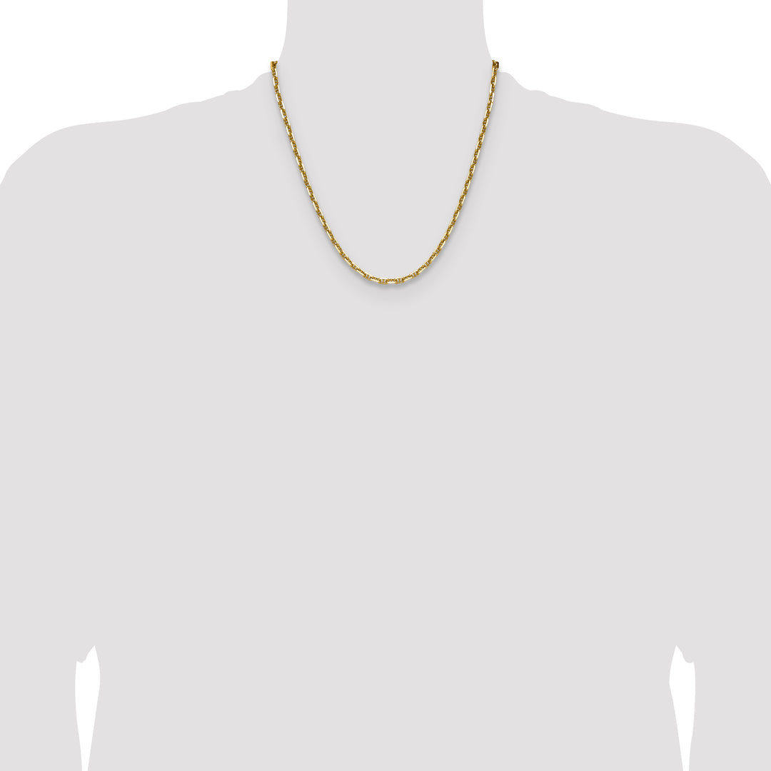 14k 3.5mm D/C Mariner Anchor Chain