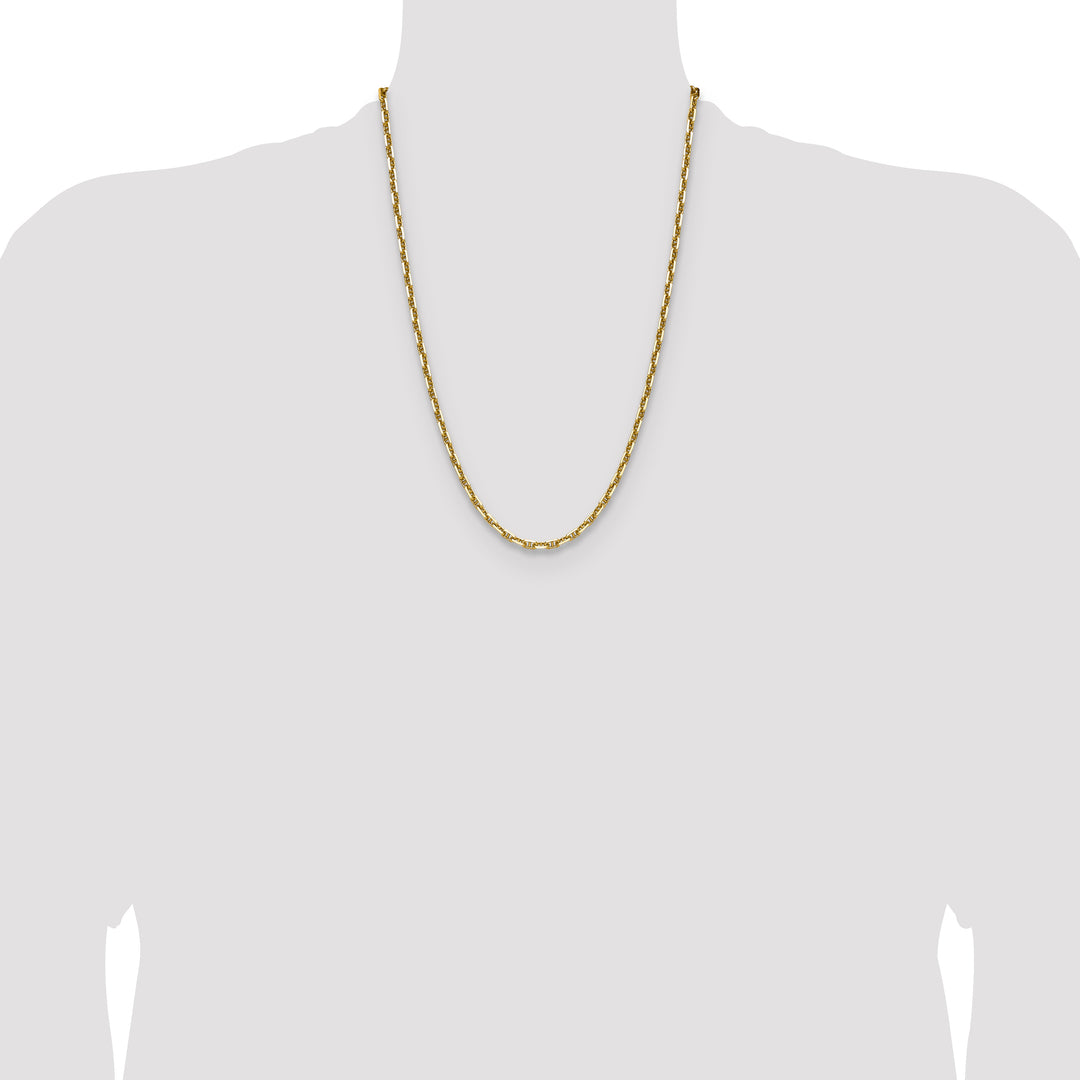 14k 3.5mm D/C Mariner Anchor Chain