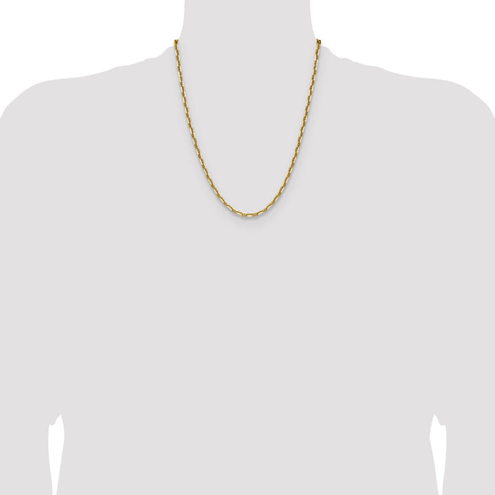 14k 3.5mm D/C Mariner Anchor Chain