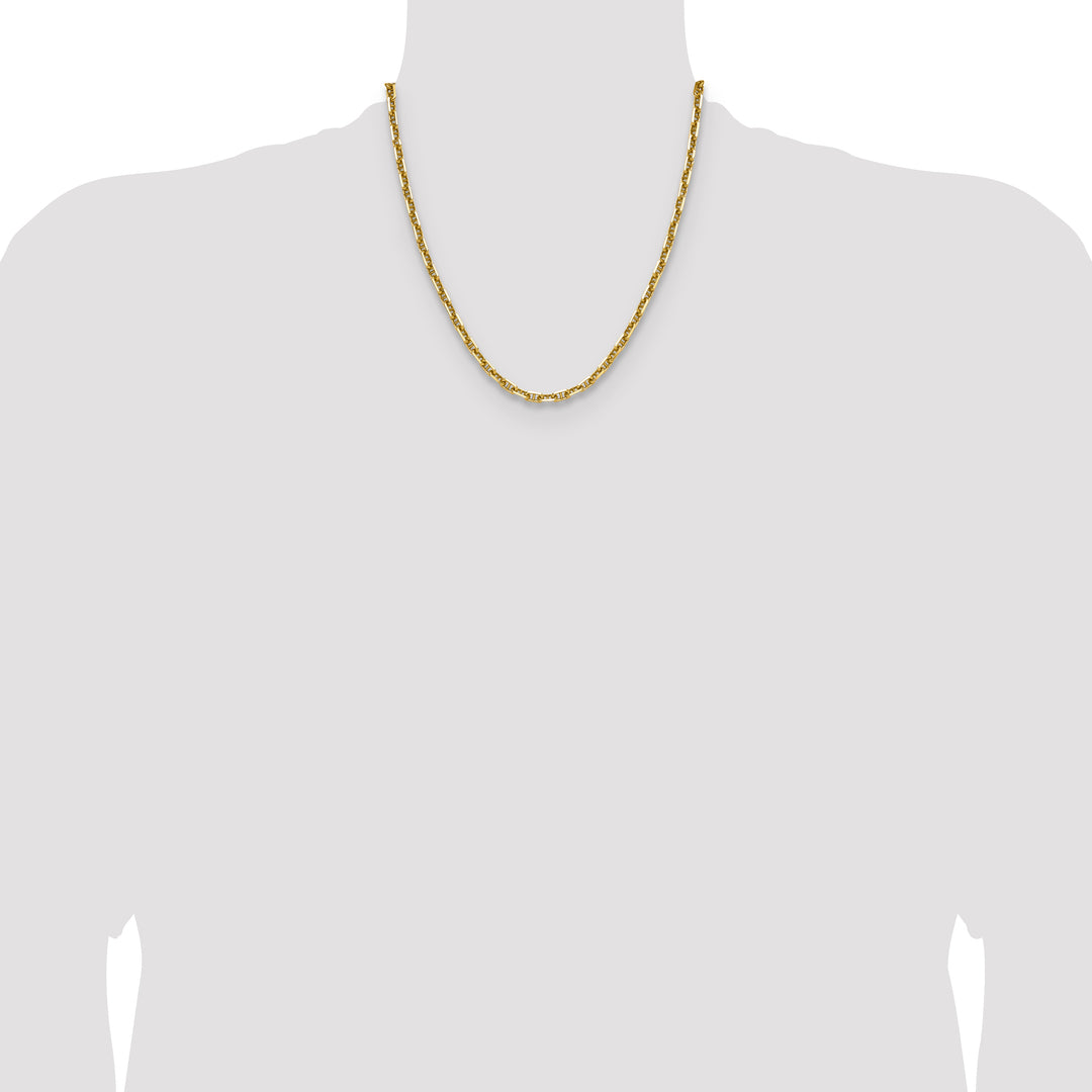 14k 5.0mm D/C Mariner Anchor Chain